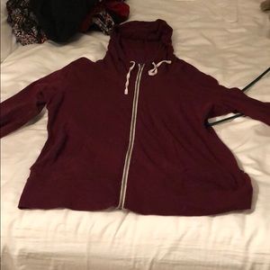 Plain, thin red hoodie